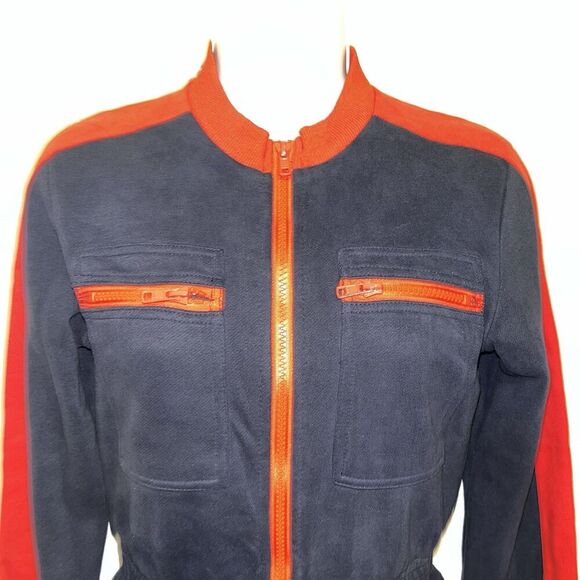 LF Markey (Size 0) Boilersuit Blue Red Pockets Workwear Winter Skiing - Picture 9 of 16